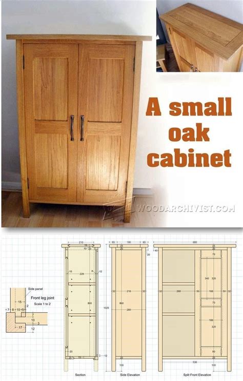 free standing woodworking cabinet plans